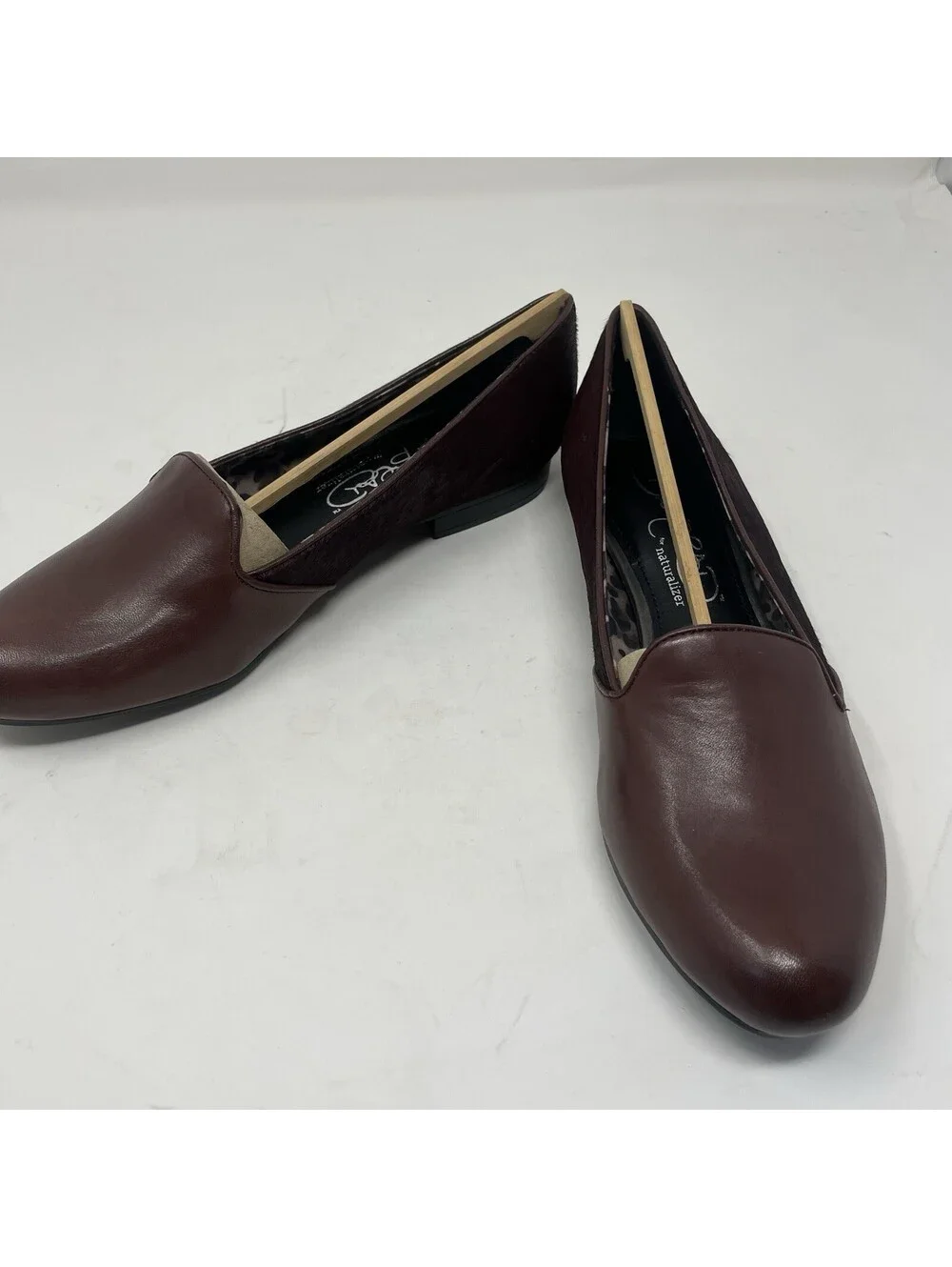 David Bromstad for Naturalizer Burgundy Leather Loafers Women’s Size 9